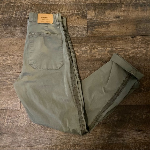 Lucky Brand Pants - Lucky Brand Olive High Rise Cargo Pants